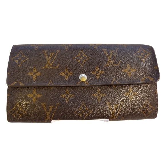 Louis Vuitton Monogram Sarah Long Wallet Flap Snap Clutch Authentic - Picture 1 of 13